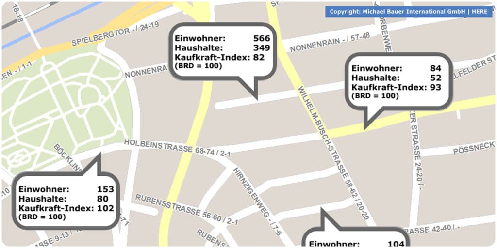 HERE Straßenabschnittsdaten