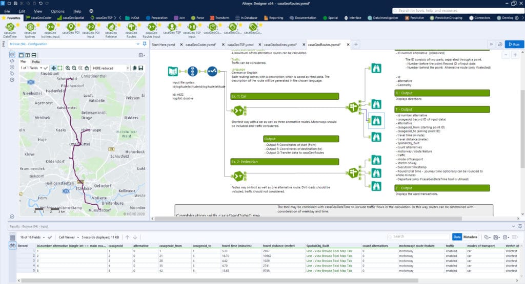 Routing in der Datenanalyse Plattform Alteryx