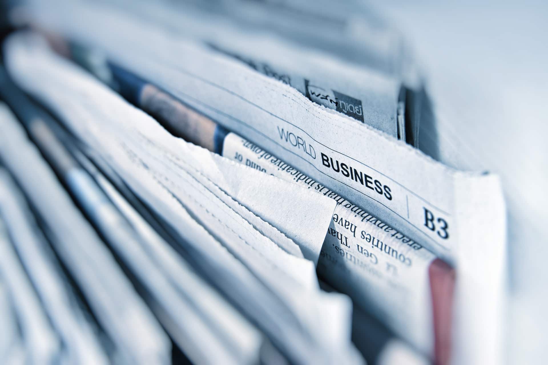 A pile of newspapers represents the news you can read in this blog about MBI and our globally consistent and comparable data.