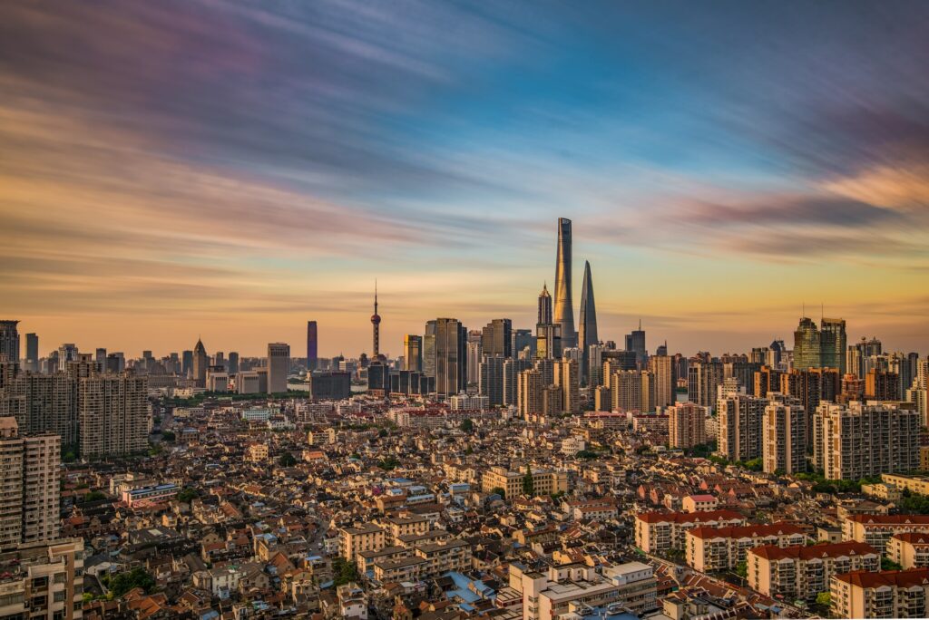 Beispielhafte Darstellung der Skyline in China für unser Webinar zu China