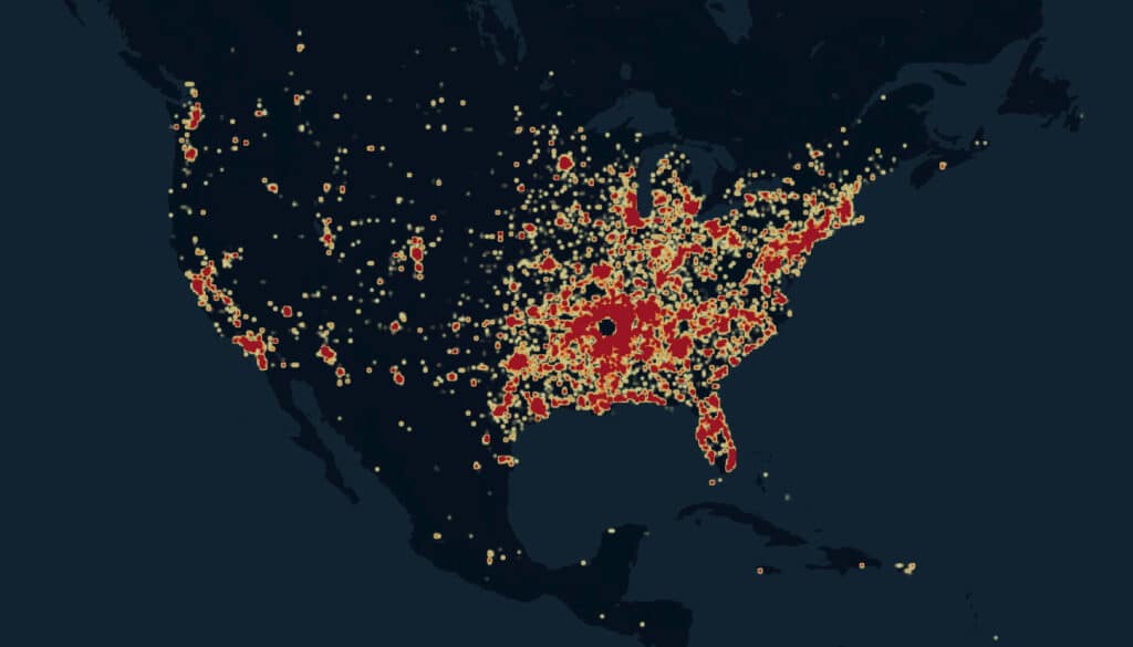 Number of  tourists in Memphis, USA in September 2019