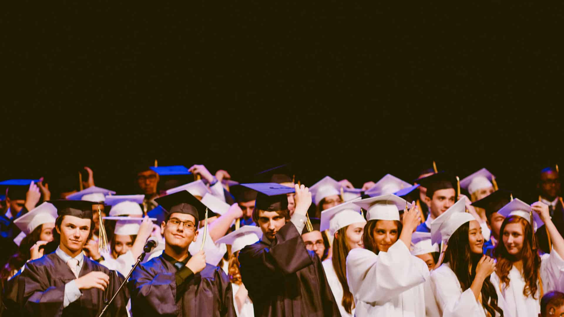 The graduated high school students symbolise MBI's education data.