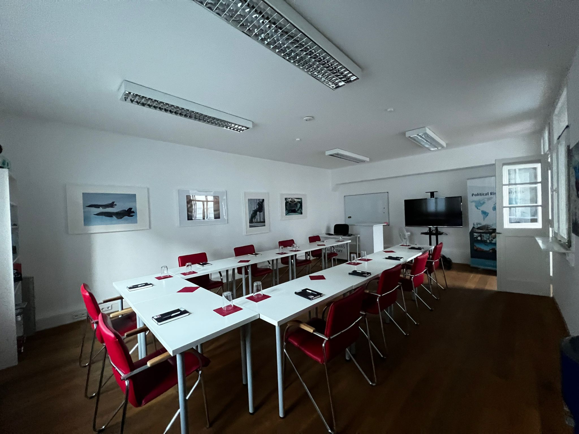 A training room in the building of the CONIAS Academy in the center of Heidelberg.