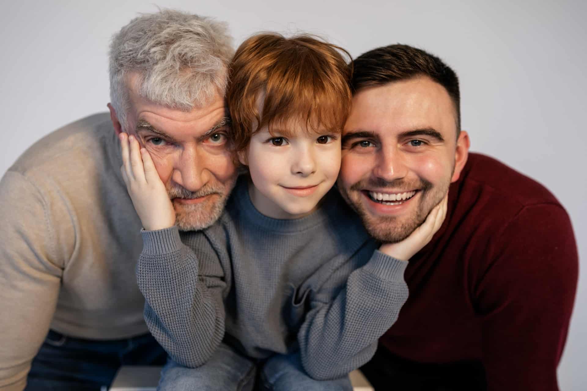 A retiree, a child, and a young adult represent MBI's age bands.
