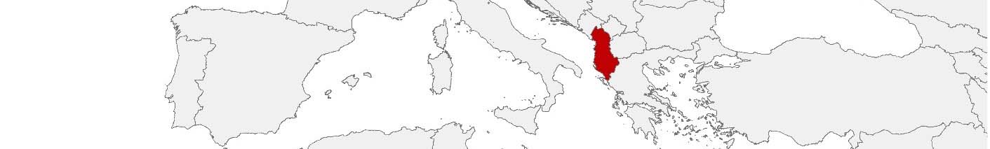 Kaufkraftdaten und soziodemographische Daten können auf einer Karte von Albanien mithilfe der Gebietsgrenzen PC 2-digit, Bashki und 100 x 100 m dargestellt werden.