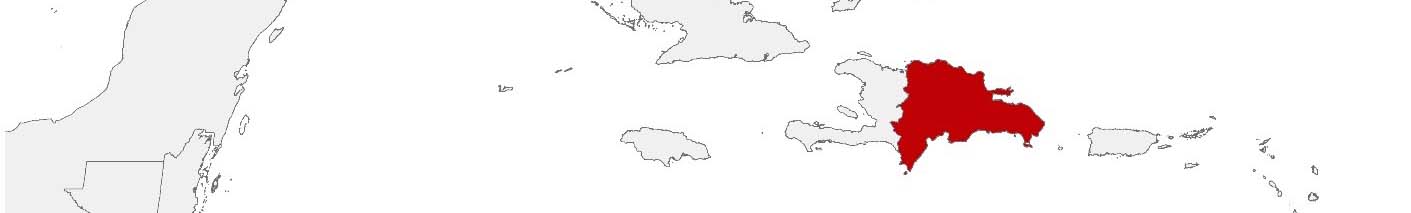 Purchasing power data and socio-demographic data can be displayed on a map of Dominican Republic using the following area boundaries: Municipios.