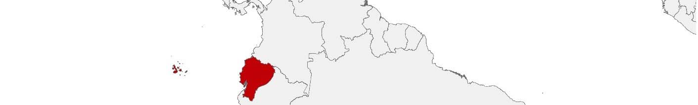 Kaufkraftdaten und soziodemographische Daten können auf einer Karte von Ecuador mithilfe der Gebietsgrenzen Cantones dargestellt werden.
