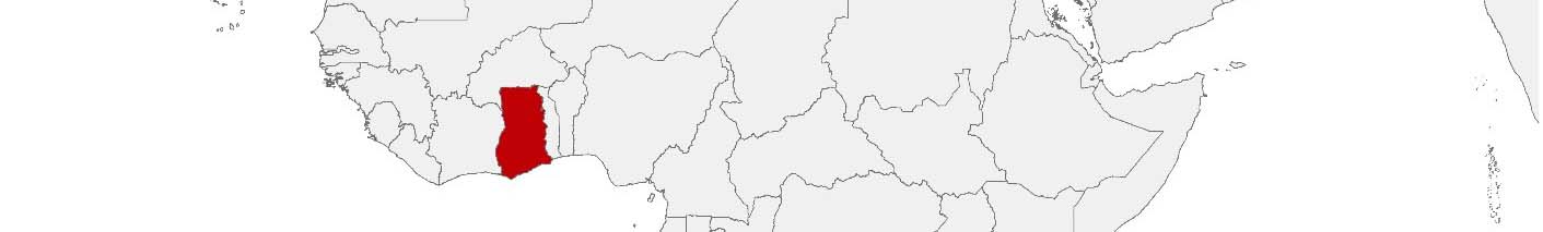 Kaufkraftdaten und soziodemographische Daten können auf einer Karte von Ghana mithilfe der Gebietsgrenzen Districts dargestellt werden.