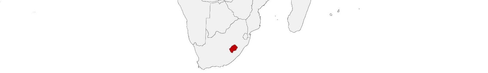 Purchasing power data and socio-demographic data can be displayed on a map of Lesotho using the following area boundaries: Districts.