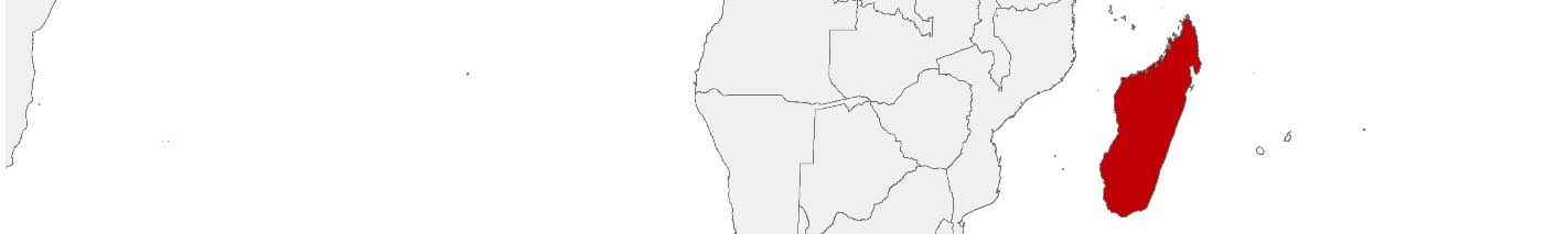 Purchasing power data and socio-demographic data can be displayed on a map of Madagascar using the following area boundaries: Districts.