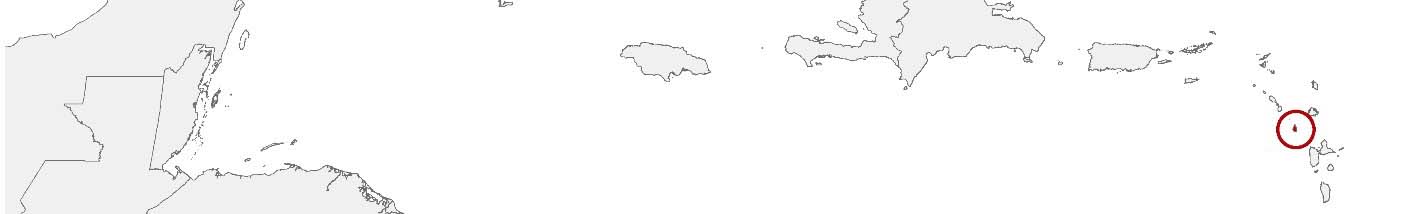 Purchasing power data and socio-demographic data can be displayed on a map of Montserrat using the following area boundaries: Regions.