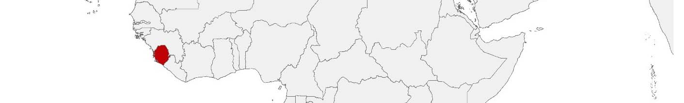Kaufkraftdaten und soziodemographische Daten können auf einer Karte von Sierra Leone mithilfe der Gebietsgrenzen Districts dargestellt werden.