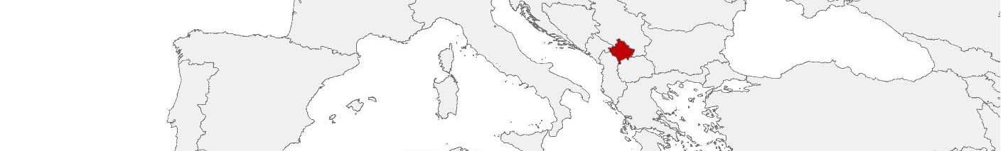 Kaufkraftdaten und soziodemographische Daten können auf einer Karte von Kosovo mithilfe der Gebietsgrenzen 100 x 100 m, PC 2-digit und Komunatë dargestellt werden.