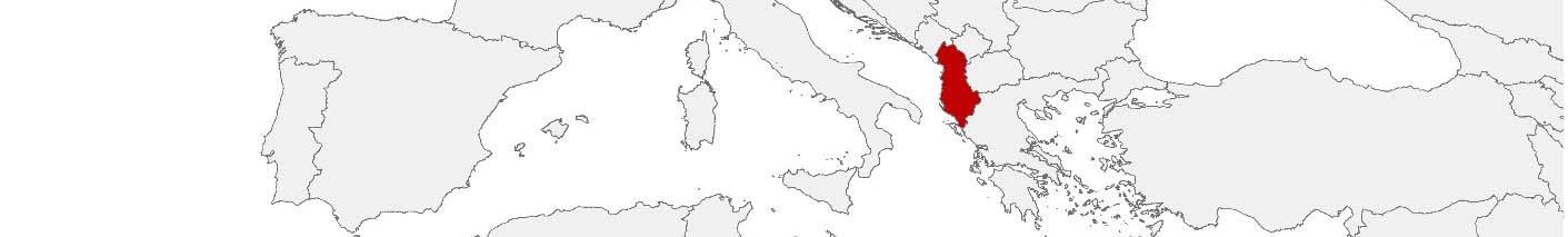 Purchasing power data and socio-demographic data can be displayed on a map of Albania using the following area boundaries: 100 x 100 m, PC 2-digit and Bashki.