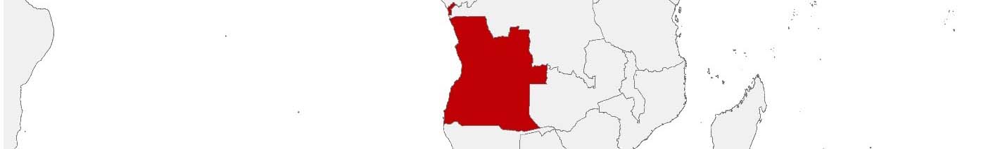 Purchasing power data and socio-demographic data can be displayed on a map of Angola using the following area boundaries: Municípios.