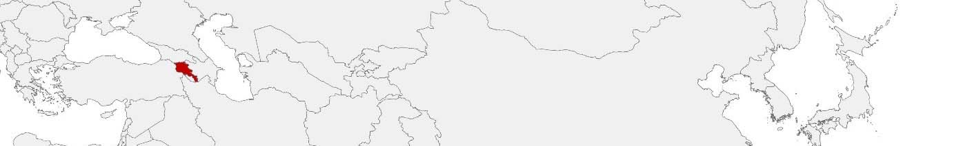 Purchasing power data and socio-demographic data can be displayed on a map of Armenia using the following area boundaries: Marzer.