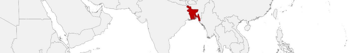 Purchasing power data and socio-demographic data can be displayed on a map of Bangladesh using the following area boundaries: Upazila.