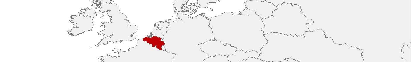 Purchasing power data and socio-demographic data can be displayed on a map of Belgien using the following area boundaries: 100 x 100 m, PC 4-digit, Communes und Secteurs Statistiques.