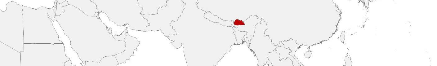 You can place data on a map with the help of area boundaries, exemplified by the map of Bhutan shown in the image.