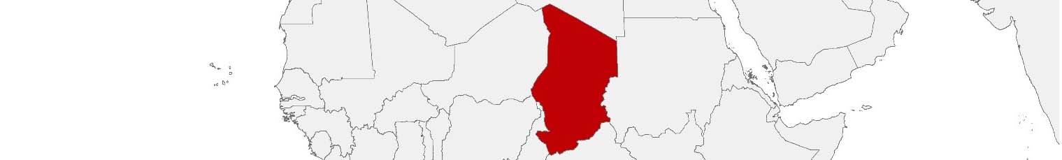 Purchasing power data and socio-demographic data can be displayed on a map of Chad using the following area boundaries: Départements.