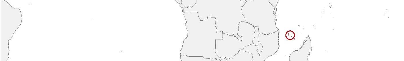 You can place data on a map with the help of area boundaries, exemplified by the map of Comoros shown in the image.