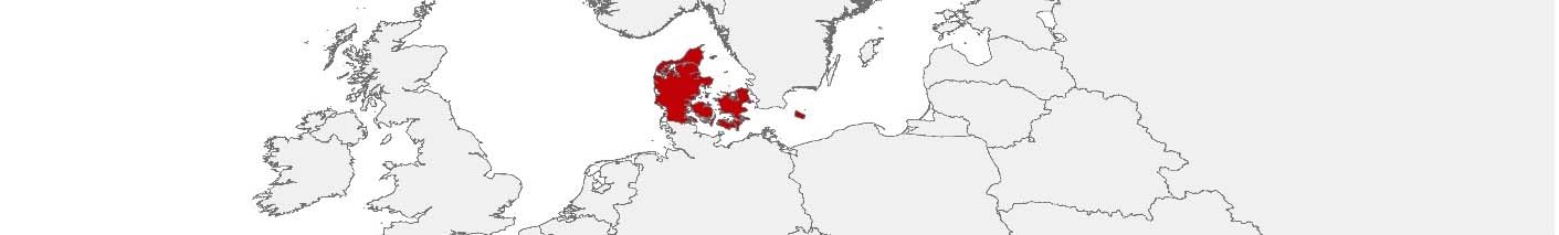 Kaufkraftdaten und soziodemographische Daten können auf einer Karte von Dänemark mithilfe der Gebietsgrenzen 100 x 100 m, PC 4-digit und Kommuner dargestellt werden.