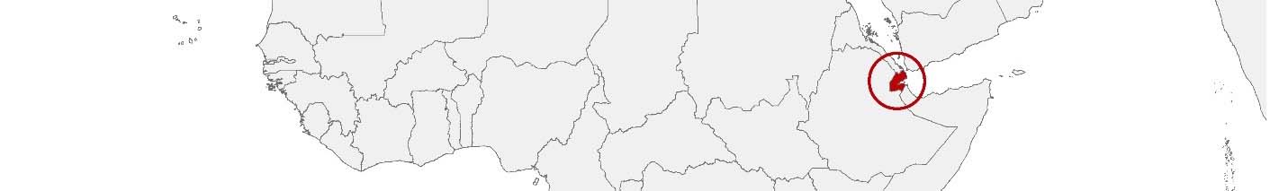 You can place data on a map with the help of area boundaries, exemplified by the map of Djibouti shown in the image.