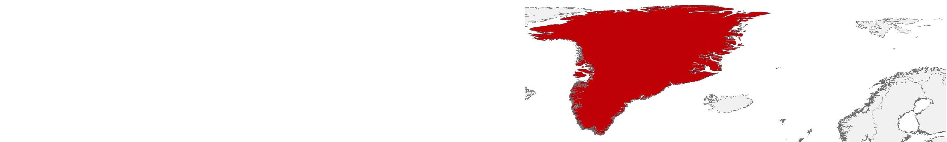 Purchasing power data and socio-demographic data can be displayed on a map of Greenland using the following area boundaries: Kommuner.