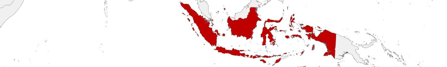 Purchasing power data and socio-demographic data can be displayed on a map of Indonesia using the following area boundaries: Kabupaten and Desa/Kelurahan.
