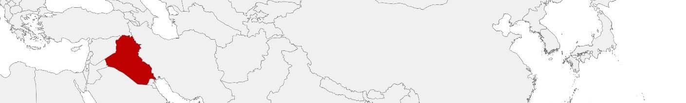 You can place data on a map with the help of area boundaries, exemplified by the map of Iraq shown in the image.