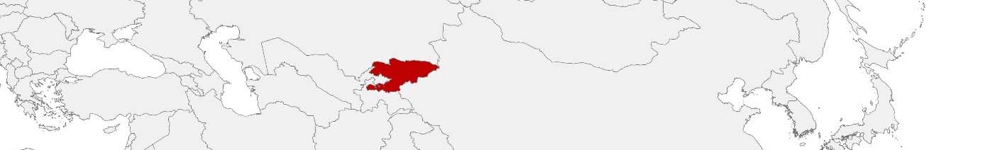 Purchasing power data and socio-demographic data can be displayed on a map of Kyrgyzstan using the following area boundaries: Rajondor.