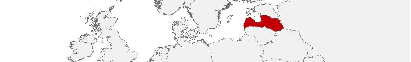 Kaufkraftdaten und soziodemographische Daten können auf einer Karte von Lettland mithilfe der Gebietsgrenzen 100 x 100 m, PC 4-digit und Novadi dargestellt werden.