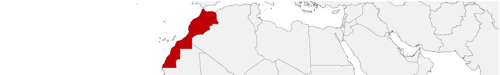 Kaufkraftdaten und soziodemographische Daten können auf einer Karte von Marokko mithilfe der Gebietsgrenzen Communes und Provinces dargestellt werden.