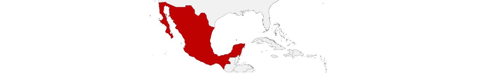 Purchasing power data and socio-demographic data can be displayed on a map of Mexiko using the following area boundaries: Municipios und AGEB urbanas y Municipios.
