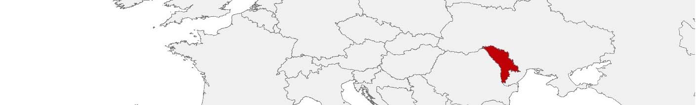 Purchasing power data and socio-demographic data can be displayed on a map of Moldova using the following area boundaries: 100 x 100 m, PC 2-digit and Raioane.