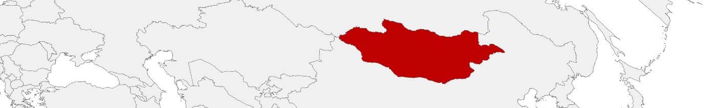 Purchasing power data and socio-demographic data can be displayed on a map of Mongolia using the following area boundaries: Aimags.