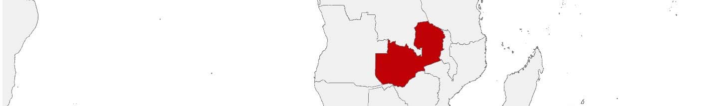 Purchasing power data and socio-demographic data can be displayed on a map of Sambia using the following area boundaries: Districts.