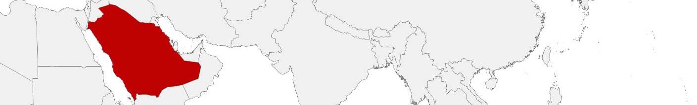 Purchasing power data and socio-demographic data can be displayed on a map of Saudi Arabia using the following area boundaries: Muḥāfaẓāt.