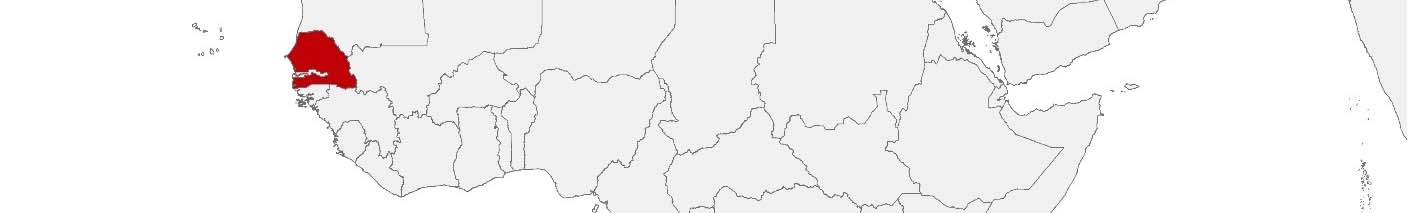 Kaufkraftdaten und soziodemographische Daten können auf einer Karte von Senegal mithilfe der Gebietsgrenzen Régions dargestellt werden.