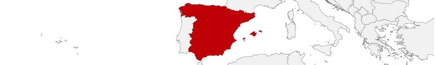 Kaufkraftdaten und soziodemographische Daten können auf einer Karte von Spanien mithilfe der Gebietsgrenzen 100 x 100 m, PC 5-digit, Municipios und Census-Sections dargestellt werden.