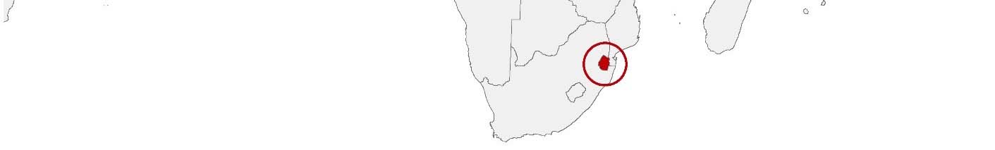Kaufkraftdaten und soziodemographische Daten können auf einer Karte von Swasiland mithilfe der Gebietsgrenzen Regions dargestellt werden.
