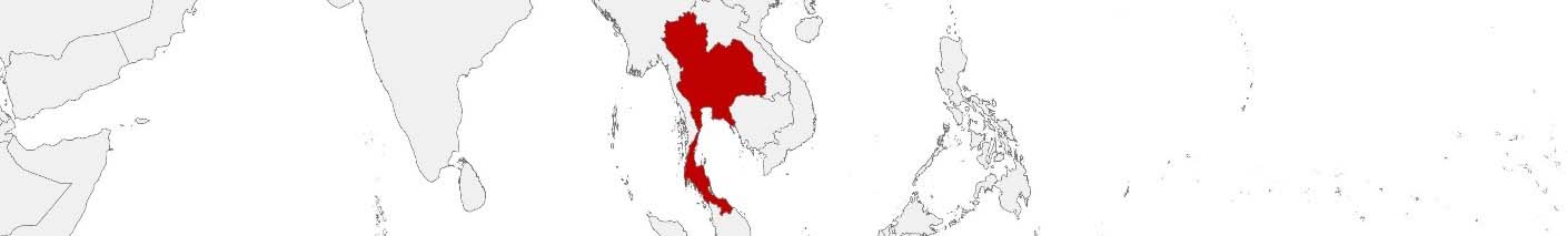 Purchasing power data and socio-demographic data can be displayed on a map of Thailand using the following area boundaries: Amphoe and Tambon.