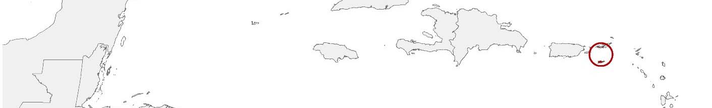 Purchasing power data and socio-demographic data can be displayed on a map of Virgin Islands, U.S. using the following area boundaries: Subdistricts.